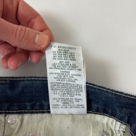 Levis 569 Jeans Mens 36x32 Blue Loose Straight Dark Wash Denim Baggy Y2K Skate - Picture 8 of 11